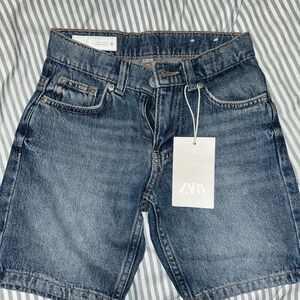 Zara Boys Classic Blue Jean Shorts